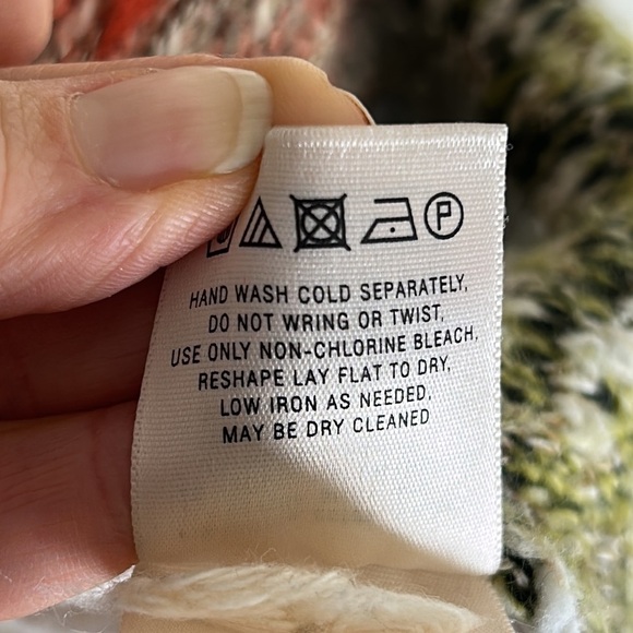 ANTHROPOLOGIE MOTH Multi-Color Knit Cashmere Blend Sweater Size Medium - Picture 12 of 16